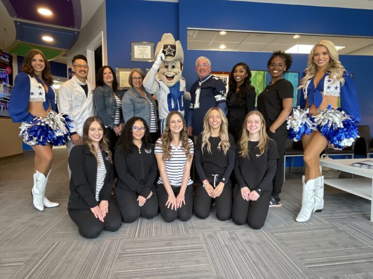 Dallas Cowboys Cheerleaders and Rowdy Exclusive | RxSmile Frisco ...