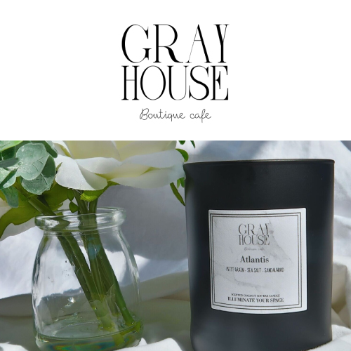 Gray House Boutique Cafe, custom candles