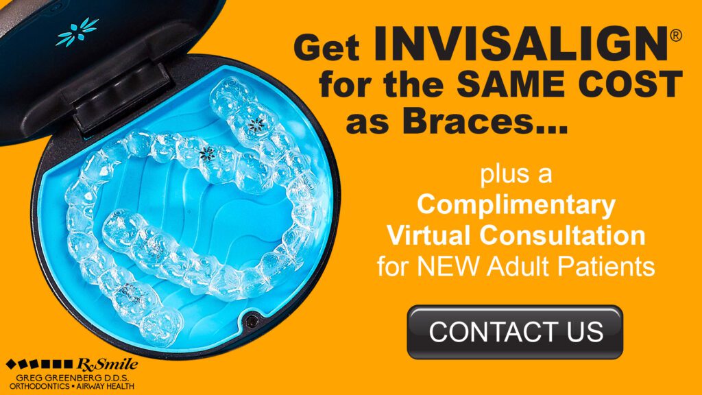 RxSmile Orthodontics new patient offer - Invisalign for the same cost as braces