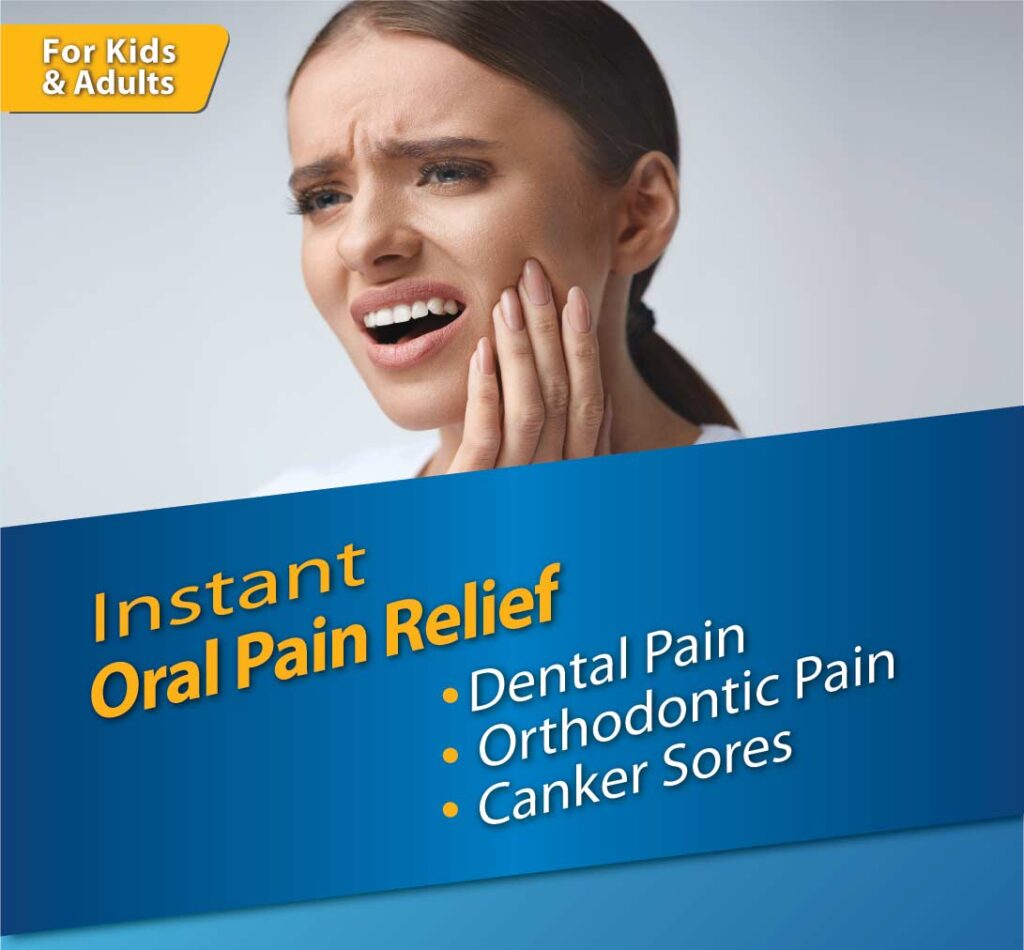 Dental Pain Eraser is clinically proven to for dental/braces pain relief