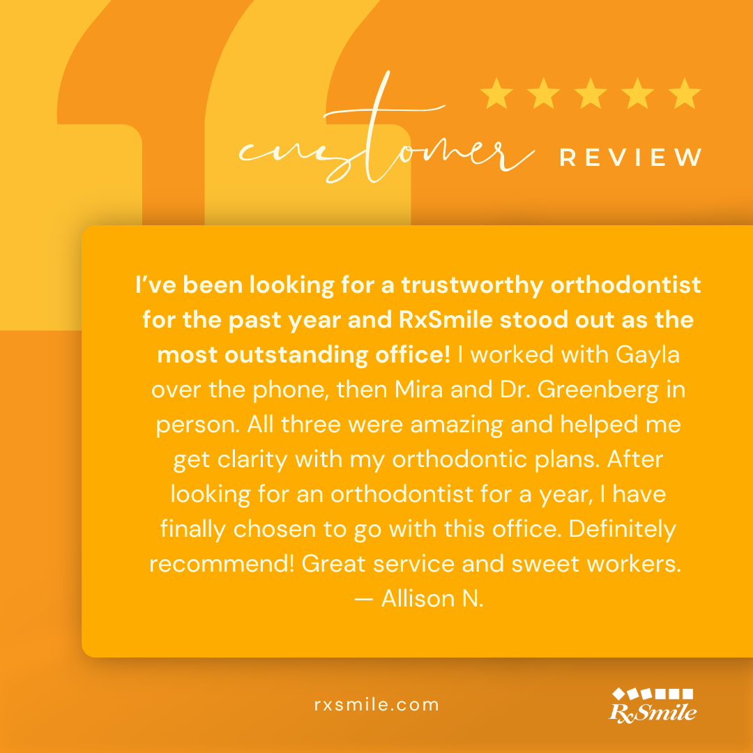 Dr Greg Greenberg, RxSmile Frisco Orthodontics, Customer Review