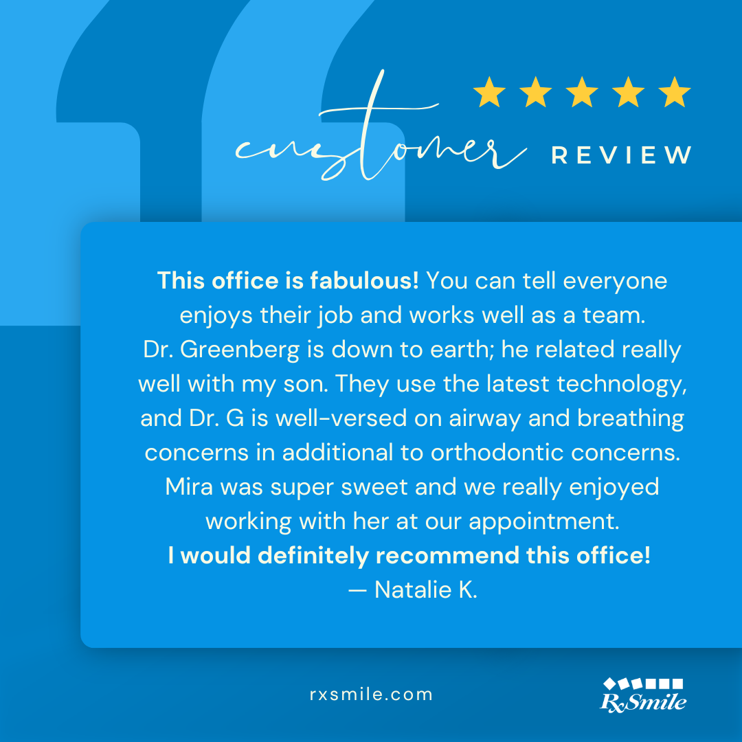 Dr Greg Greenberg, RxSmile Frisco Orthodontics, Customer Review