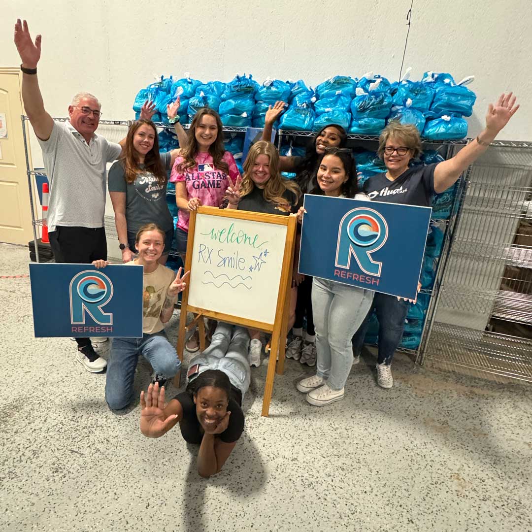 RxSmile Frisco Orthodontics team volunteers at Refresh NTX