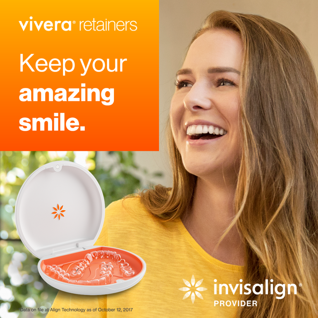 RxSmile Frisco Orthodontics uses Invisalign's Vivera Retainers to keep your new smile looking amazing!