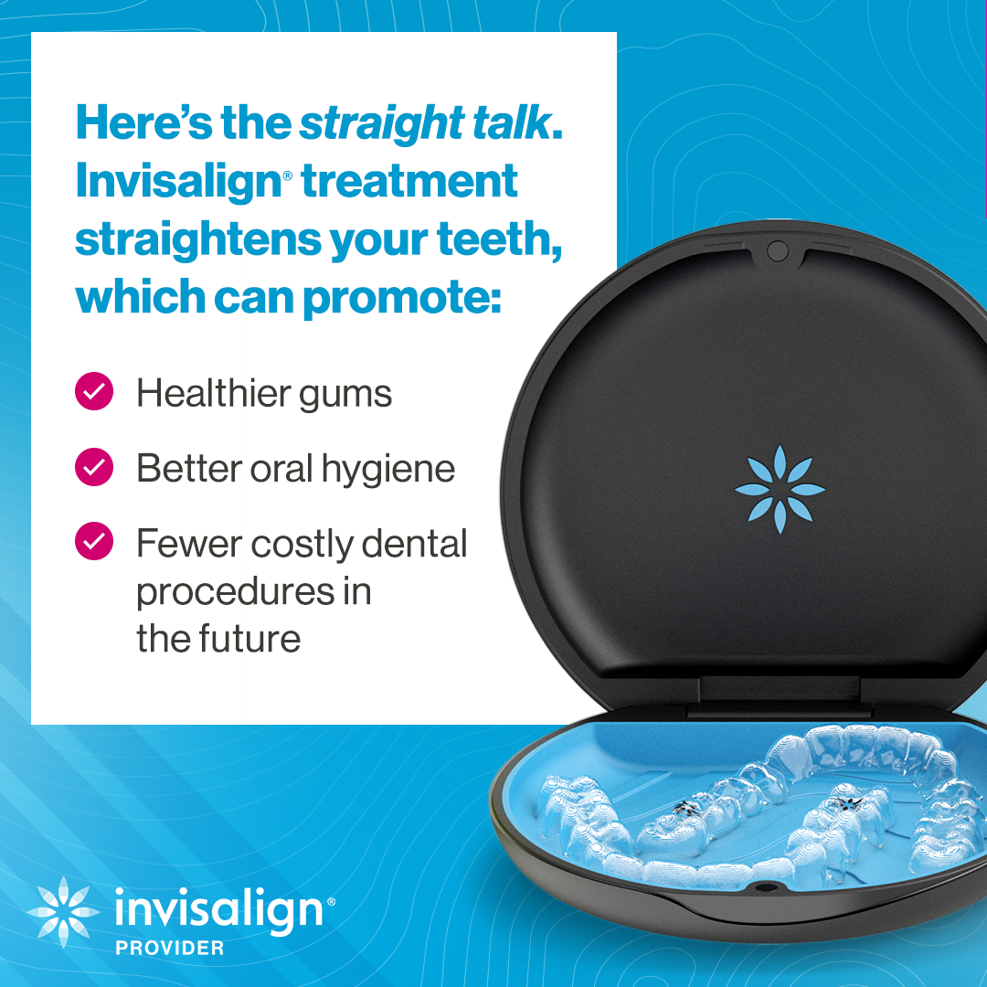 Invisalign® Oral Health Static 1x1 RxSmile Frisco Orthodontics, Dr Ortiz and Dr Greenberg are Invisalign Provider